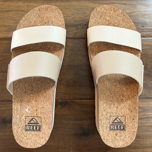 Reef Beige Slide Sandals